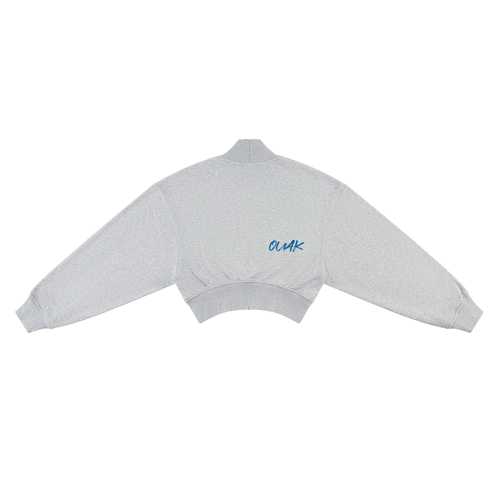 Women's Crop Mock Neck Sweatshirt