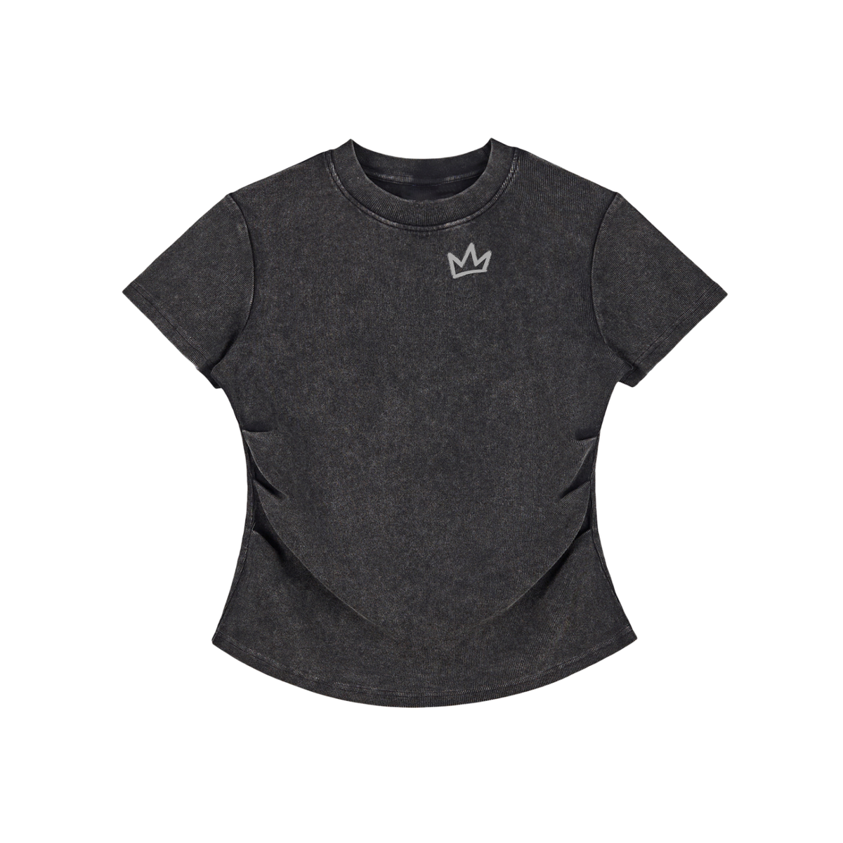 Vintage Washed Bodycon Cotton T-Shirt