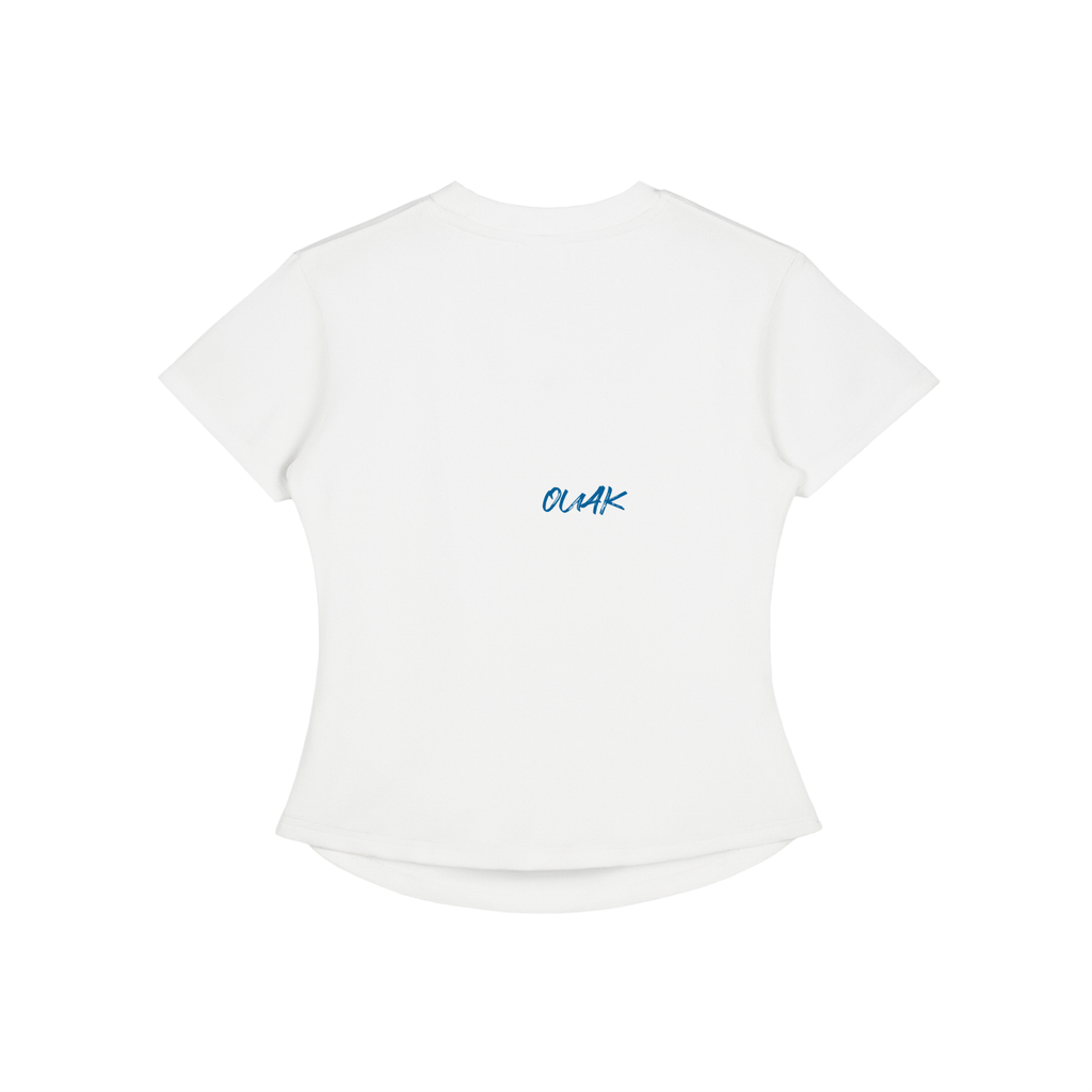 Vintage Washed Bodycon Cotton T-Shirt
