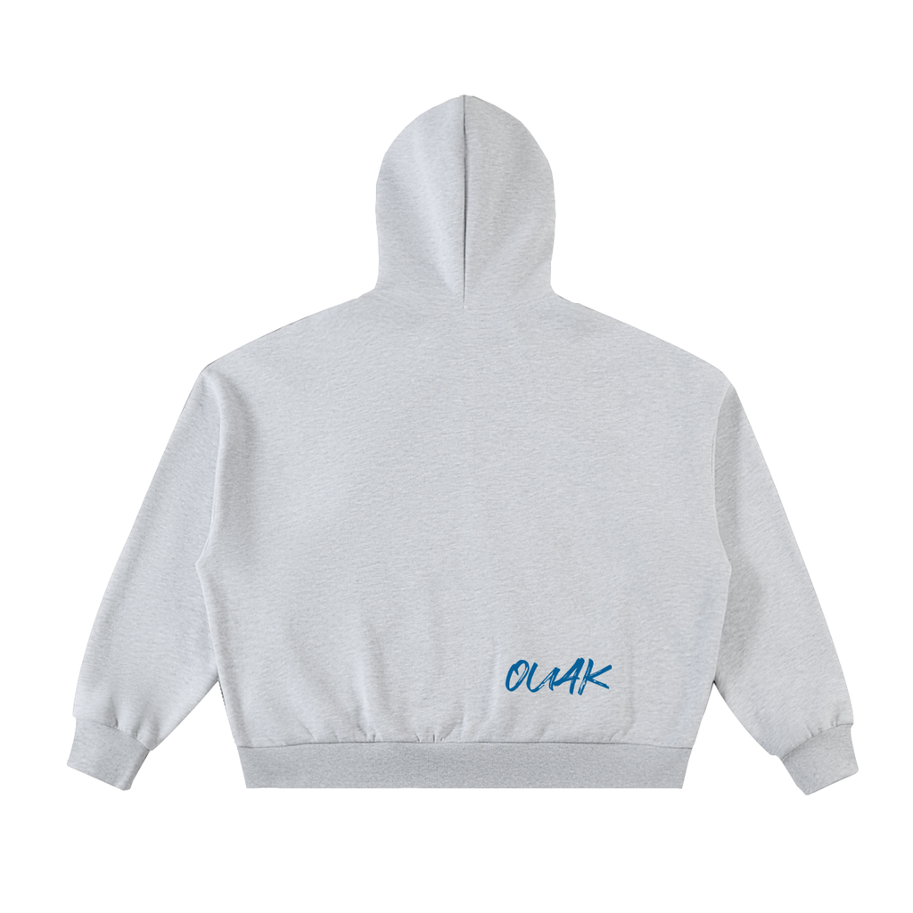 Men Full-Zip Boxy Hoodie