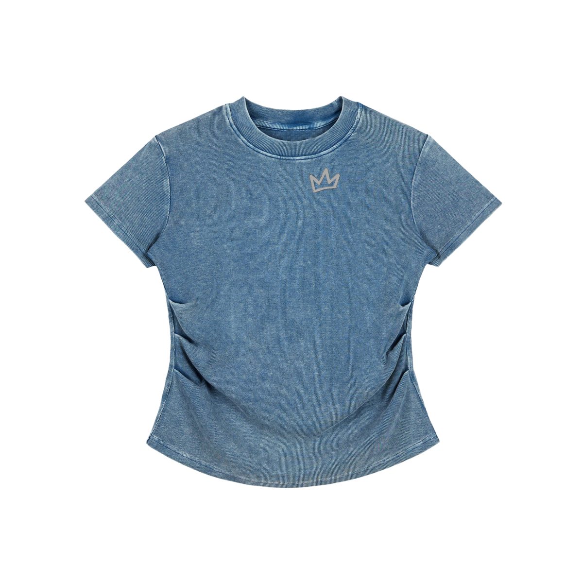 Vintage Washed Bodycon Cotton T-Shirt