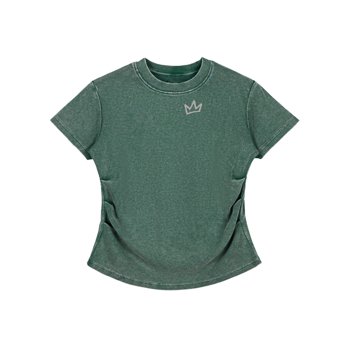 Vintage Washed Bodycon Cotton T-Shirt
