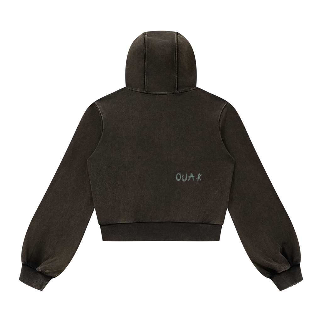 Women’s Vintage Wash Full Zip Hoodie