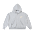 Men Full-Zip Boxy Hoodie