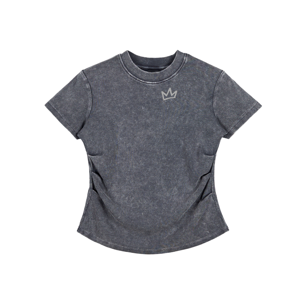 Vintage Washed Bodycon Cotton T-Shirt