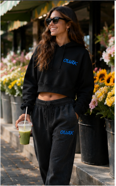 OUAK Cropped Hoodie