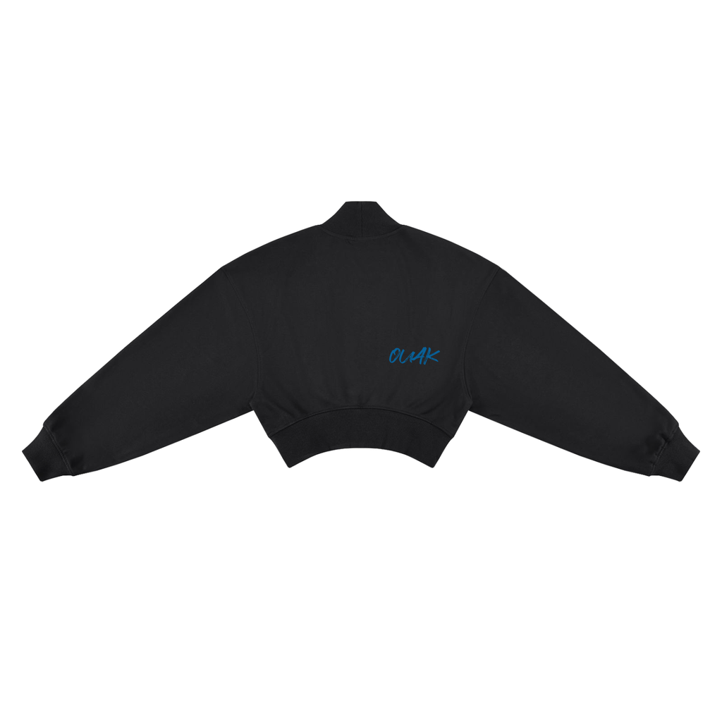 Women's Crop Mock Neck Sweatshirt
