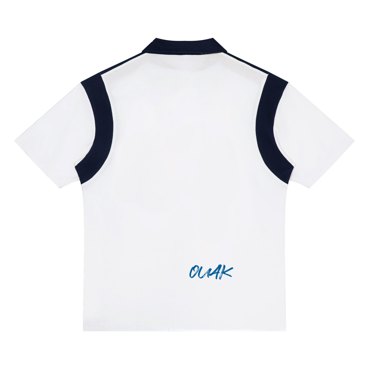 Men Color Block Quarter Zip Polo Shirt