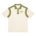 Men Color Block Quarter Zip Polo Shirt